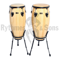 Pair of CLUB SALSA Ø10'+11' congas - separate baskets