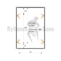 Flight-case - Rack 19' OPENTOP® suspendu 6U prof. 700mm-3