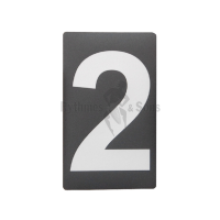 Adhesive label Nr 2 H100 Grey/black