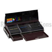 ETC Ion Xe20 + Fader Wing + 2 écrans 24' Flight-⁠case pour console lumière + 2 écrans 24'