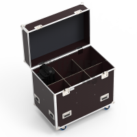 Flight-⁠case pour 6 projecteurs de découpes Sully 653SX, Sully 654SX, Hyperion PR HY LED 300 ZW, Hyperion PC HY LED 300 DMX, Hyperion FN HY LED 300 DMX ROBERT JULIAT, SPOTLIGHT