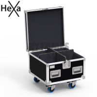 Flight-⁠case pour 4 optiques de découpes Source Four LED 2 CYCLO, Source Four LED 2 FRESNEL ETC