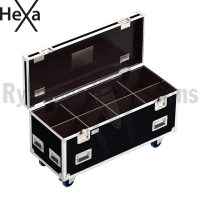 HEXA Classic flight case 1200x500xH500 for 8 (4x2) spotlights