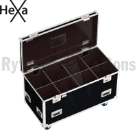 HEXA Classic flight case 1200x600xH600 for 8 (4x2) spotlights