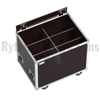 OpenRoad® flight case 800x600xh600 for 6 (2x3) spotlights