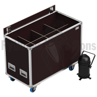 OpenRoad® flight case for 8x PAR 64 + hooks