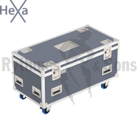 1200x600xH500 Classic HEXA grey Storage Trunk