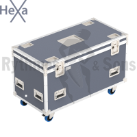 1200x600xH600 Classic grey HEXA transport trunk