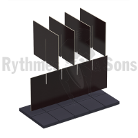 Flight-case - Kit 5x2 compartiments bois pour malles 1200-2