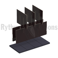 Flight-case - Kit 4x3 compartiments bois pour malles 1200-2