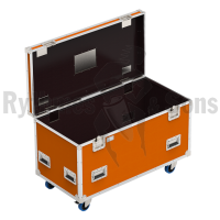Flight-case - Malle Classique PVC Orange (RAL 2008) 1200x-2