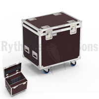 RYTHMES & SONS Storage Flight case for 12 flat reflectors with folding underframe