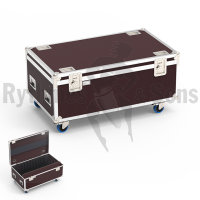 RYTHMES & SONS Flight-⁠case pour 12 réflecteurs trapézoïdaux ou paraboliques
