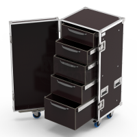 Flight-case rangement Classique 19UT avec 5 tiroirs-2
