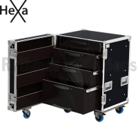 Classic storage flight case 13UT with 4 drawers