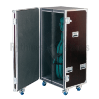 Flight case for 2 cellos in its case