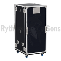 Flight-case - Rack de régie vidéo 24' suspendu 32U P800-2