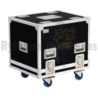 Flight-case 2 enceintes P12 NEXO-2