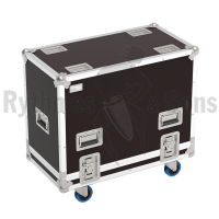 Flight-case 2 enceintes K12 QSC-3