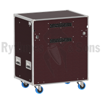 Flight-case - Rack à bacs pour 10 postes de conférence MX-4
