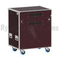 Flight-case - Rack à bacs pour 10 postes de conférence MX-4
