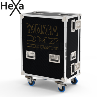 YAMAHA DM7 Compact, DM7-⁠EX Compact (with or without extension) HEXA Flight case with Doghouse for Digital Mixers Console