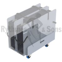 Flight-case - Planche à roulettes pour 2 OPEN-U® Taille 3-2