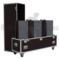 Flight-case Classique pour 1 à 2 écrans de 54' à 75'-1
