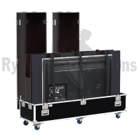 Double Classic Flight case for 1 to 2 displays from 70' to 85'