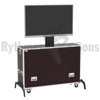 OpenRoad® Flight case with electric lift for display from 55' to 65'