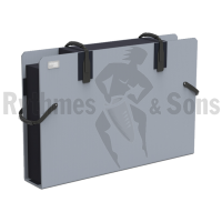 grey OPEN-U® case for 1 to 2 displays from 32' to 42'