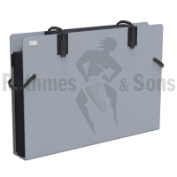 grey OPEN-U® case for 1 to 2 displays from 40' to 55'