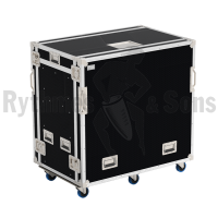 Flight-case - Rack vidéo 2x14U + plateau + supports écran-3
