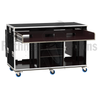 2x12U OPENROAD® Mobile production rack + sliding shelf