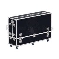 Flight-case Classique double couvercles pour 2 écrans de -3