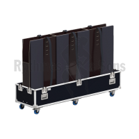 Flight-case Classique double couvercles pour 2 écrans de -2