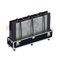 Flight-case Classique double couvercles pour 2 écrans de -1