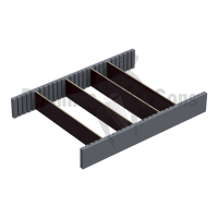 Mobile partitions kit for tray 800x600xH100