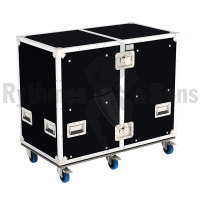 Flight-case - Rack à bacs OpenRoad® double 1100x600xH800 -3