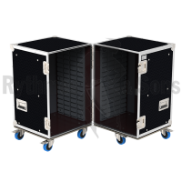 Flight-case - Rack à bacs OpenRoad® double 1100x600xH800 -2