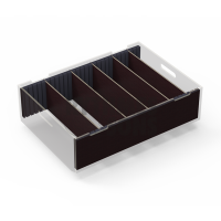 Kit for removable partitions of tray H200 W800mm