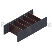 Kit for removable dividers for tray H300 Width 1200 mm