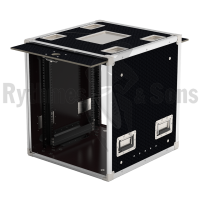 Flight-case - Rack 19' OPENTOP® suspendu 12U prof. 530mm-2