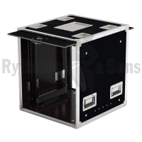 Flight-case - Rack 19' OPENTOP® suspendu 12U prof. 530mm-2