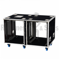 Flight-case - Rack 19' OPENTOP® suspendu 2x12U prof. 700m-2