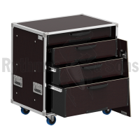 13UT OPENROAD® flight case with 4 drawers