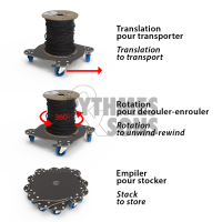 Flight-case - SpinBle®, Plateau 800x800 
pour rouler-dér-4