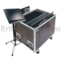 Lot de 20 pupitres MANHASSET® Voyager #52 + Pupitre de chef VICENZO®+ flight-case RYTHMES & SONS