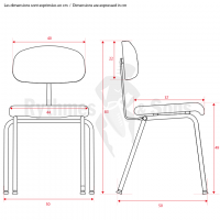 Mobilier d'orchestre - Chaise d'orchestre 'Compacte' H49 -2