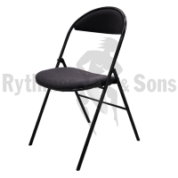 RYTHMES & SONS LILA® I Chaise pliante tissu gris